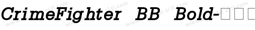 CrimeFighter BB Bold字体转换